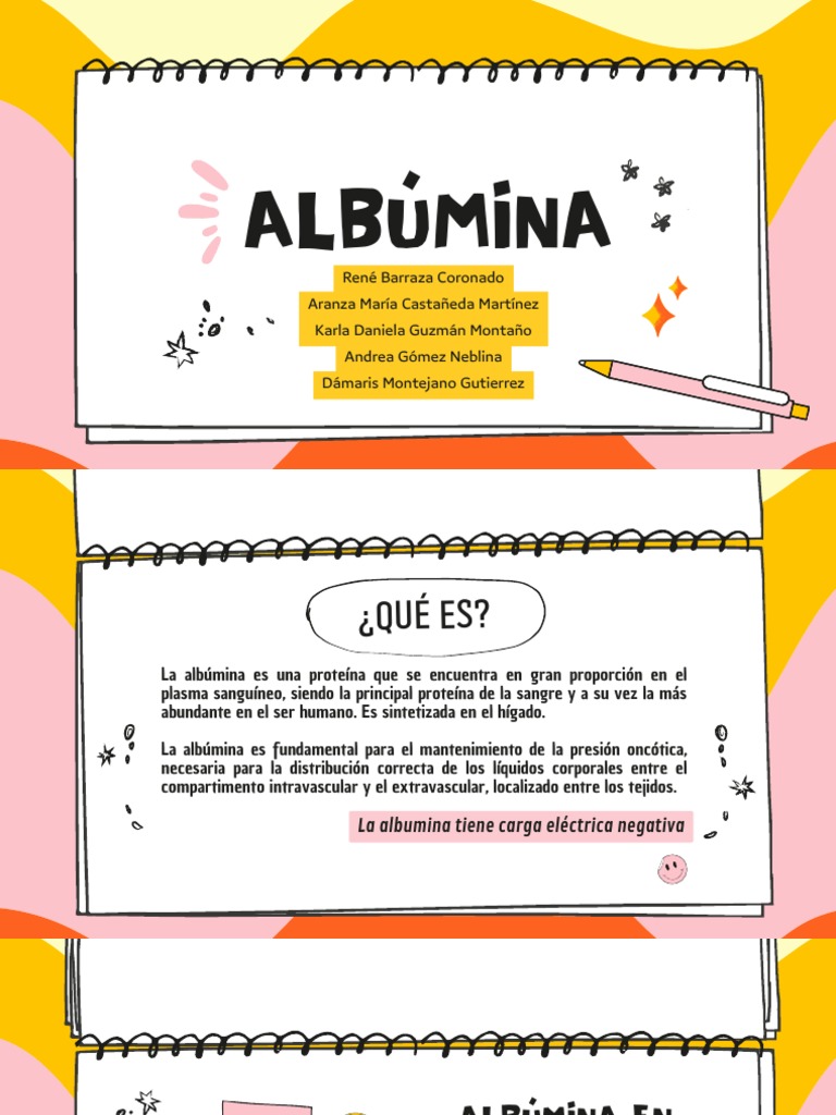 Importancia de la Albúmina en Sangre | PDF | Proteínas | Sangre