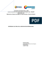 Diversidad cultural en la negociación internacional