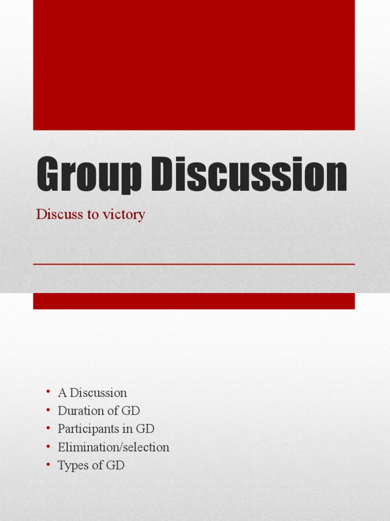 Group Discussion Techniques and Tips | PDF