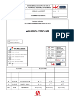 OAS-VD-075PPBIV-IE-CTF-0005 WARRANTY CERTIFICATE - Rev.B