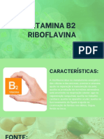 Vitamina B2 benefícios e fontes