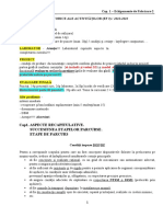 Cap. 1 - Echipamente de Fabricare 2 Aspecte Organizatorice Ale Activităților (Ef 2) / 2022-2023 Curs