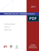 Punjab Police Training Policy: Knowledge Skills Service