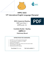 HIPPO 2022 10 International English Language Olympiad