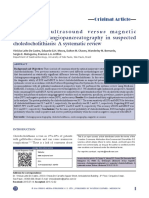 Endoscopic Ultrasound Versus Magnetic Resonance Cholangiopancreatography in Suspected Choledocholithiasis: A Systematic Review