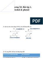 Chương XI. Bài tập 1. Alcohol & phenol