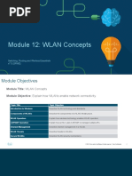 Module 12: WLAN Concepts: Switching, Routing and Wireless Essentials v7.0 (SRWE)