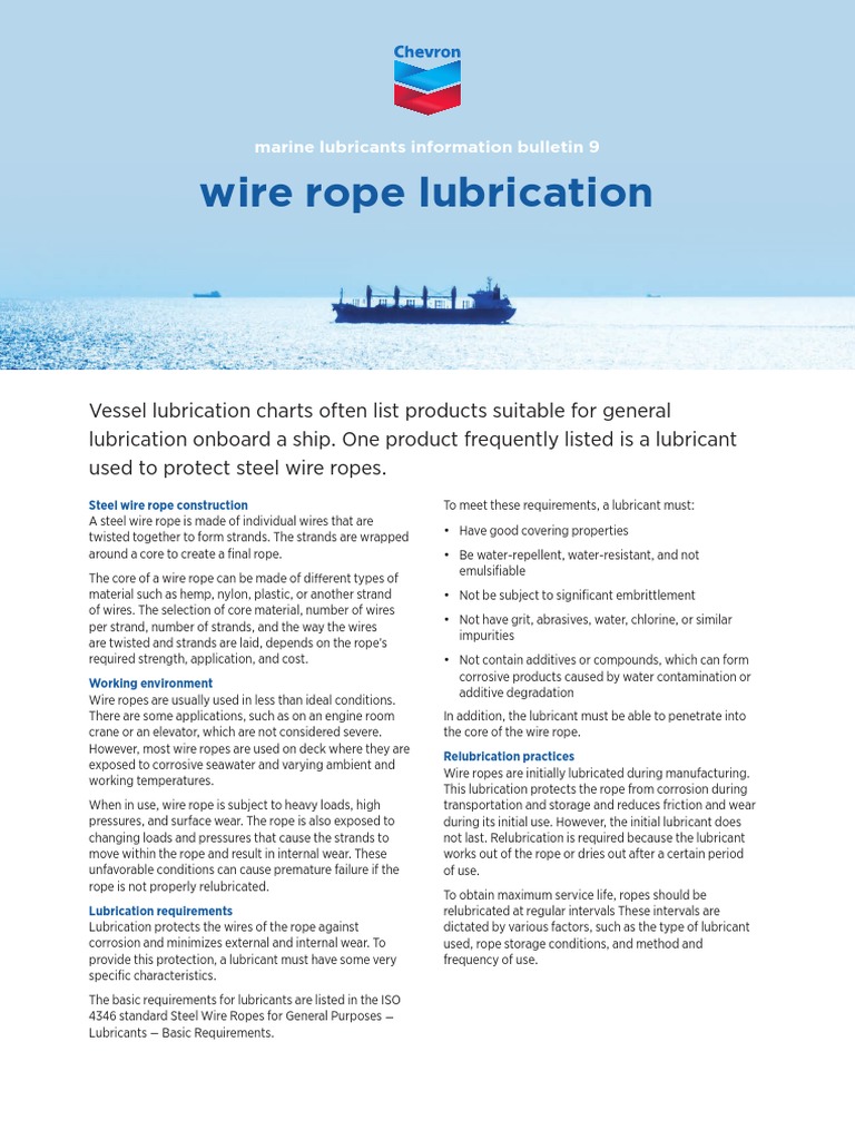 Wire Rope Technical Bulletin PDF Rope Wire