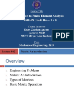 Lecture # 2-FEA