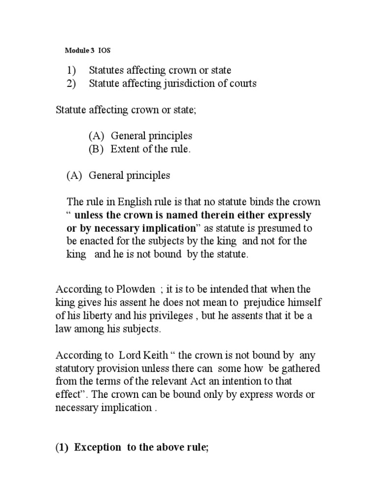 Module 3 IOS PDF Jurisdiction Common Law