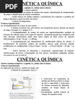 Cinética Química Empírica. (Capítulo 22, Atkins Oitava Edição)