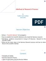 Scientific Method of Research Process: by Prof (DR.) Harsh Vardhan 20/11/2022