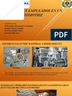 Materiales Empleados en Un Taller Automotriz