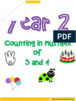 Count in 3s 4s Year 2
