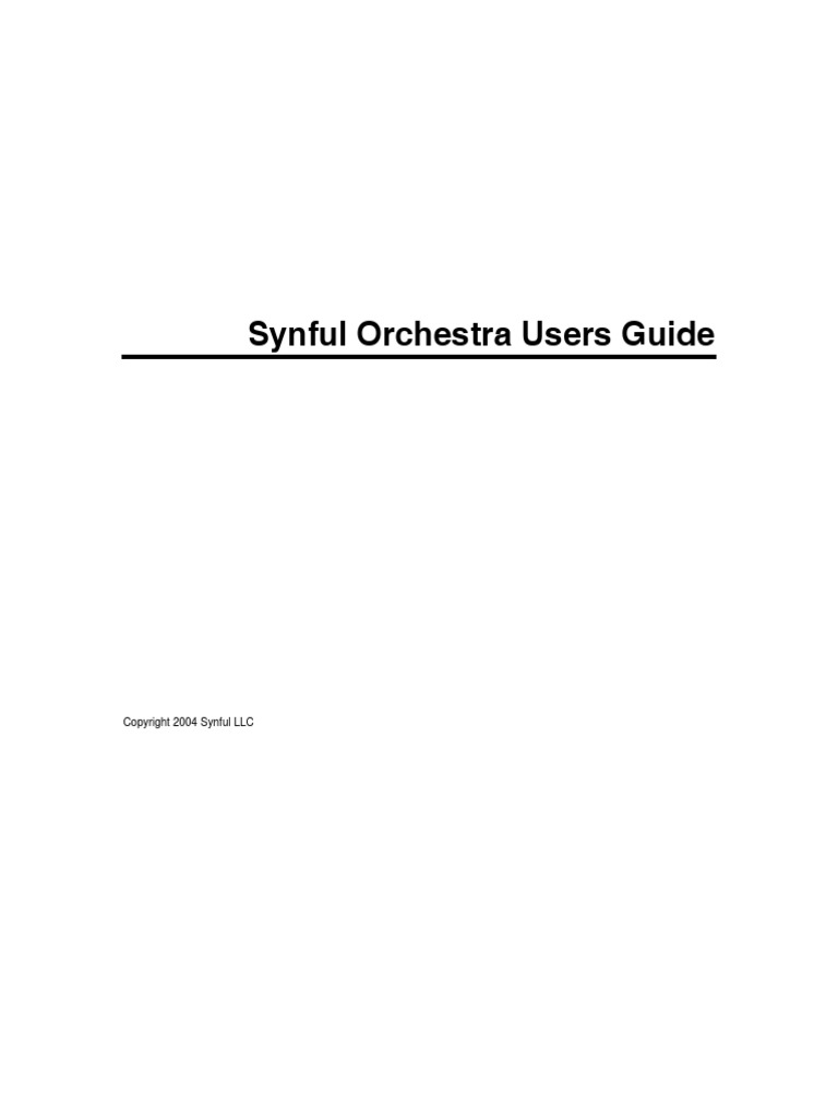 Synful Orchestra Users Guide Pdf Harmonic Installation Computer