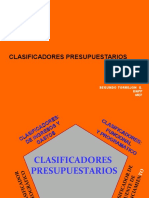 Clasificadores Presupuestarios: Segundo Torrejon G. DNPP MEF