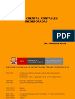 Sub Cuentas Contables Incorporadas: Cpc. Jorge Luis Rojas