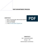 Outpatient Department Process: Submitted by