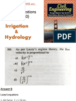 SSC-JE, AE(PSC), RRB Irrigation Hydrology Objective Questions