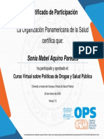 Curso Virtual Sobre Políticas de Drogas y Salud Pública-Certificado Del Curso. 2855998