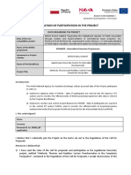 Project Participation Agreement