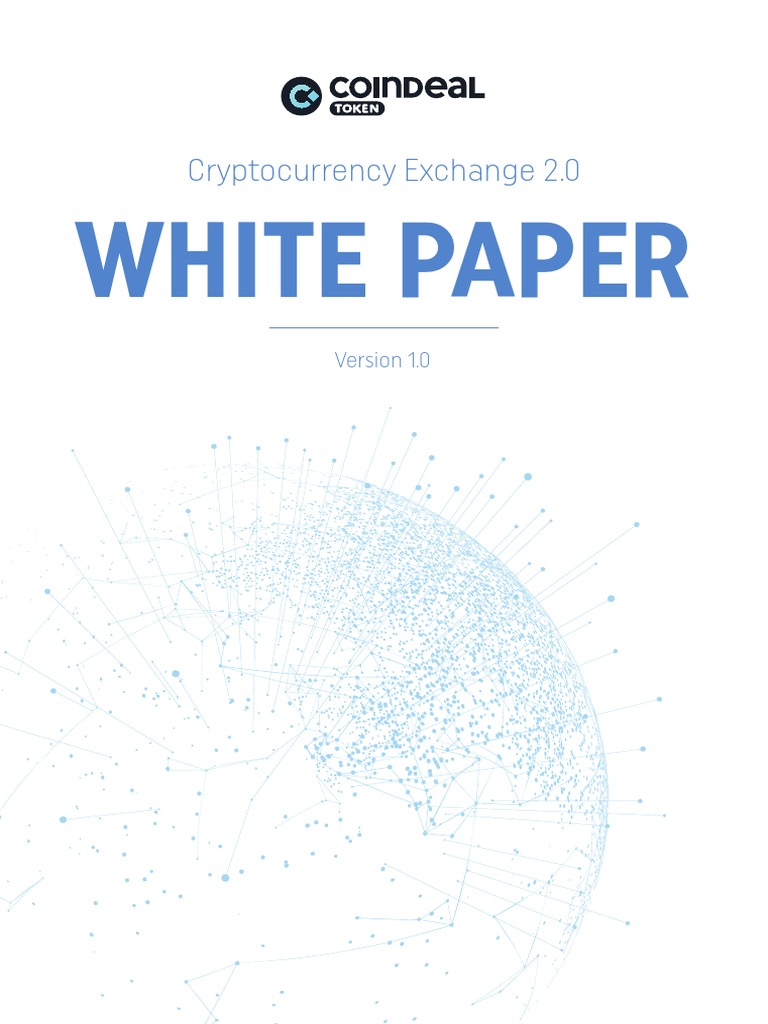 WHITE PAPER Cryptocurrency Exchange 2 0 PDF Cryptocurrency Bitcoin