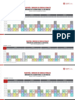 Maestría - Derecho en Ciencias Penales: Horarios de Asignaturas (A Distancia)