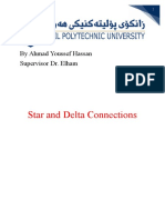 Star and Delta Connections: by Ahmad Youssef Hassan Supervisor Dr. Elham
