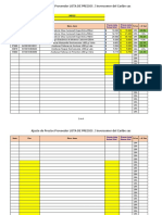 Ajuste de Precios Proveedor LISTA DE PRECIOS / Invercomer Del Caribe Sas