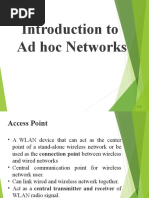 Introduction To Ad Hoc Networks