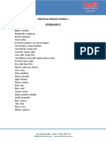 Practical English Course 1 Vocabulary 2