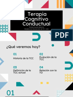 Terapia Cognitivo Conductual: Tamara Duarte Becerra Modelos de Intervención de TO I. UOH