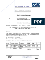 Informe Tecnico de Supervision: Supervision Vial Tramo Ch01: Zudañez - Sucre - Puente Arce