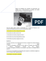 Questões sobre modelos atômicos, processos químicos e contaminação por mercúrio