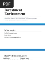 Investment Environment