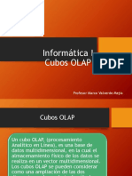 Informática I Cubos OLAP: Profesor Marco Valverde Mejía