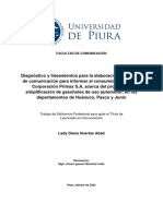 Diagnóstico y Lineamientos para La Elaboración de Un Plan de Comunicación