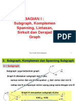 Bagian I: Subgraph, Komplemen Spanning, Lintasan, Sirkuit Dan Derajad Graph
