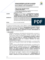 Municipalidad Distrital Alto de La Alianza Sub Gerencia de Supervisión, Liquidación de Inversiones