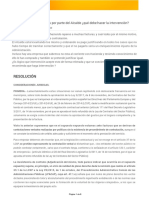 Intervención municipal ante levantamiento de reparos por contrataciones irregulares