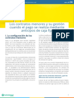 Los Contratos Menores y Su Gestión Cuando El Pago Se Realiza Mediante Anticipos de Caja Fija, Espublico, Abril 20