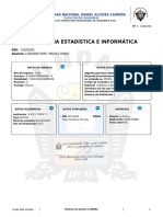 Constancia Estadística E Informática: Universidad Nacional Daniel Alcides Carrión