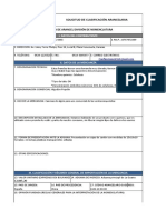 I. Datos Del Contribuyente: Gerencia de Arancel División de Nomenclatura