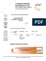 M.P. Pashchim Kshetra Vidyut Vitaran Co. LTD: Duplicate Receipt of Payment