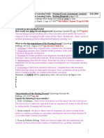 Fall, 2018 - WK 4 Day 1&2 - OLG - Nursing Process (Assessment - Diagnosis) Revised For 4th Edition