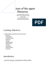 Fracture of The Upper Humerus