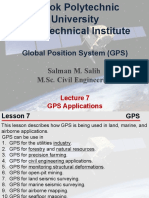 Global Position System (GPS) : Salman M. Salih M.Sc. Civil Engineering