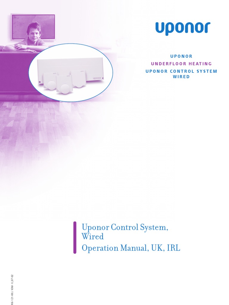 Statistikker gift skør Uponor Under Floor Heating Operating Manual | PDF | Thermostat | Control  System