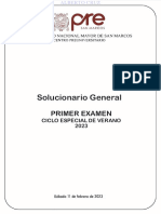 Solucionario General: Primer Examen