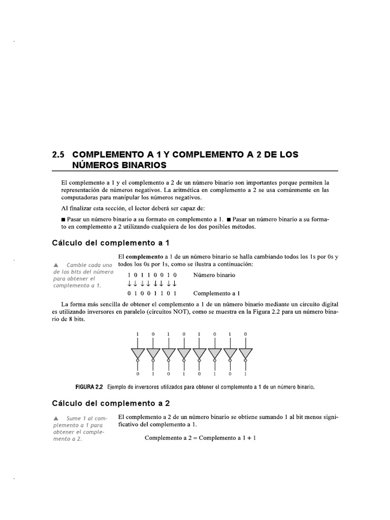 Cálculo de Complementos Binarios | PDF